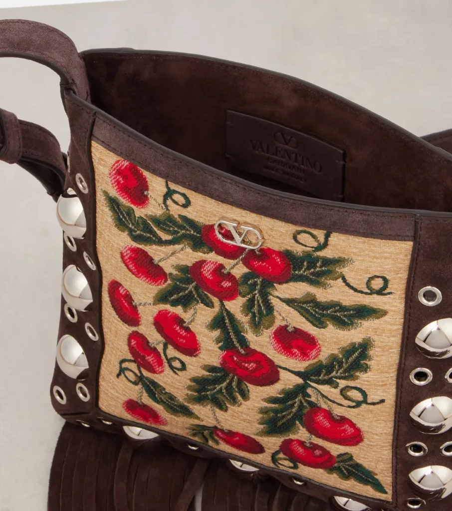 Nellcote Small Suede-trimmed Crossbody Bag Full Size Image 5
