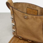 Nellcôte VLogo Studded Suede Shoulder Bag Thumbnail 3