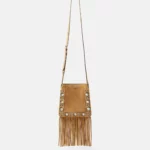Nellcôte VLogo Studded Suede Shoulder Bag Thumbnail 1
