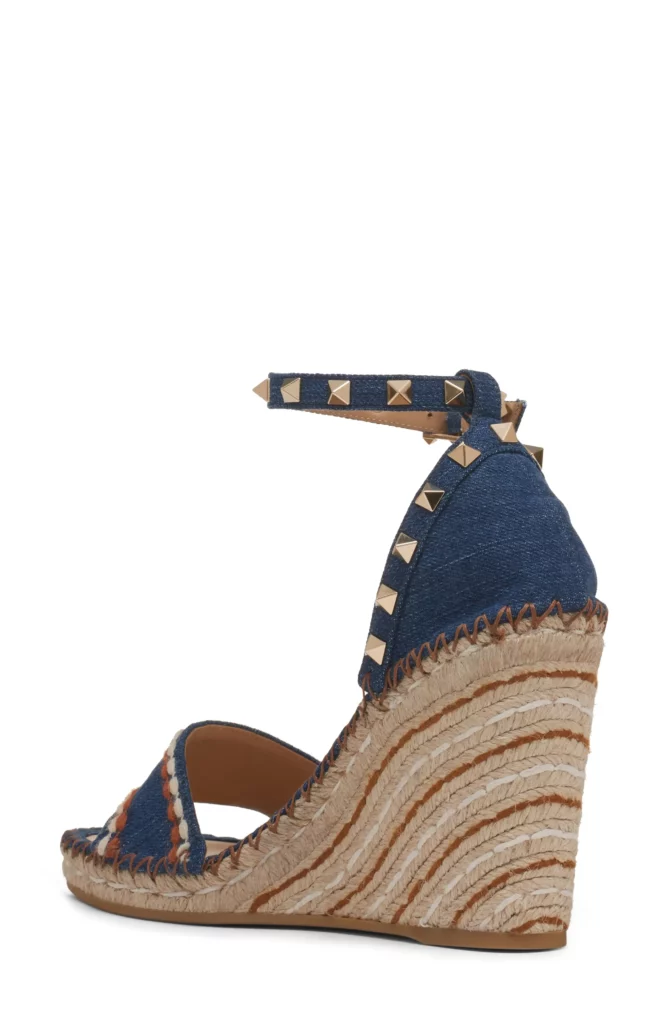 Rockstud Espadrille Wedge Sandal Full Size Image 2