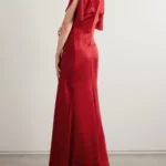 Gathered Satin Gown Thumbnail 4