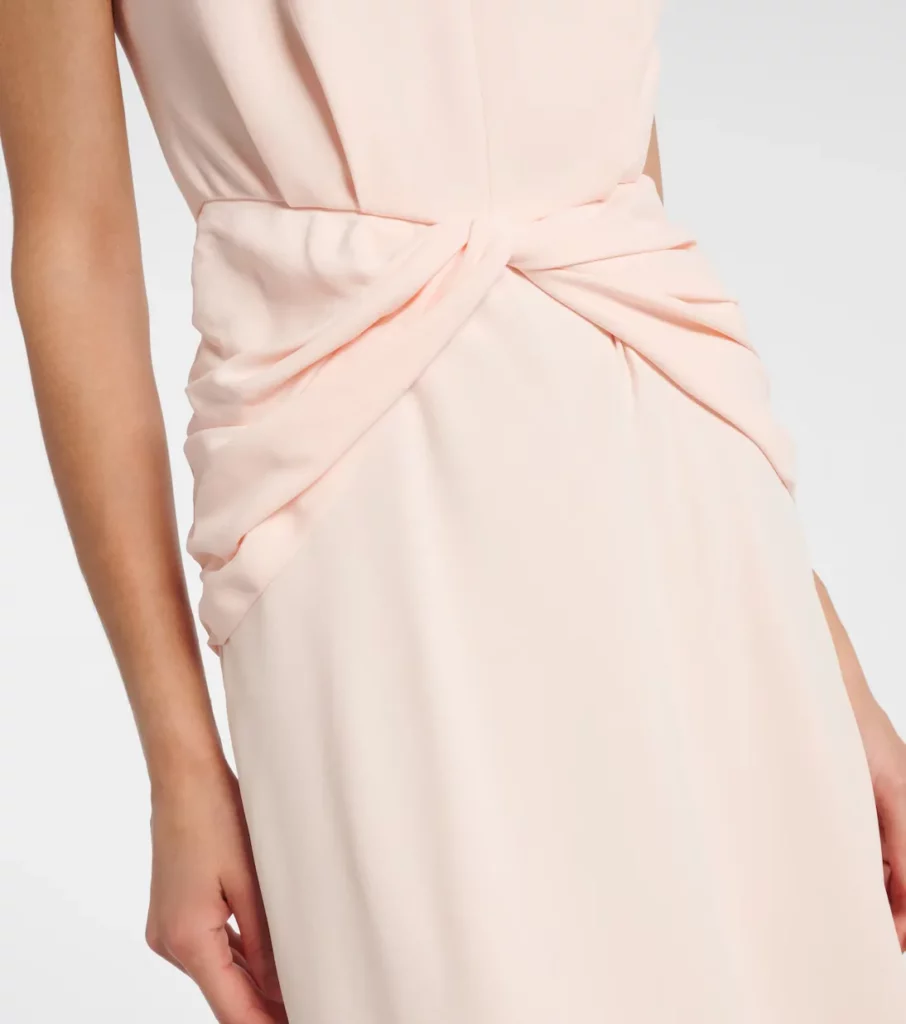 Crepe Midi Dress Full Size Image 5