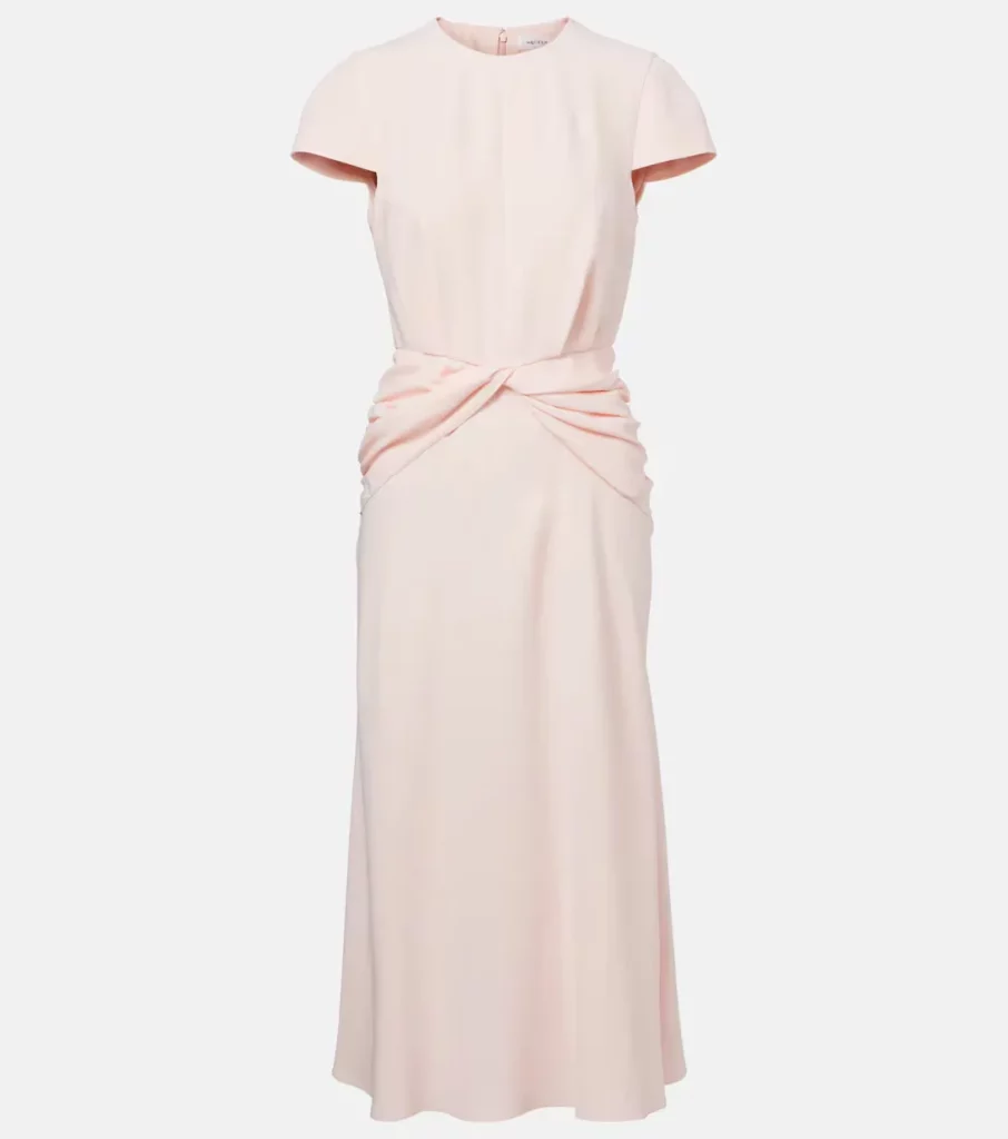 Crepe Midi Dress Full Size Image 3