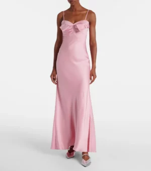 ALEXANDER MCQUEEN Silk Satin Gown