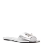 Women’s Leather Slide Sandals Thumbnail 1