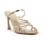 Fran 85mm Leather Metallic Mules Thumbnail 4