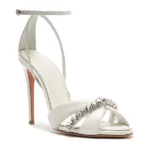 Georgina Crystal Bridal Leather Sandals Thumbnail 2