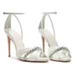 Georgina Crystal Bridal Leather Sandals Thumbnail 4