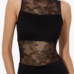 Lace-panel Maxi Dress Thumbnail 3