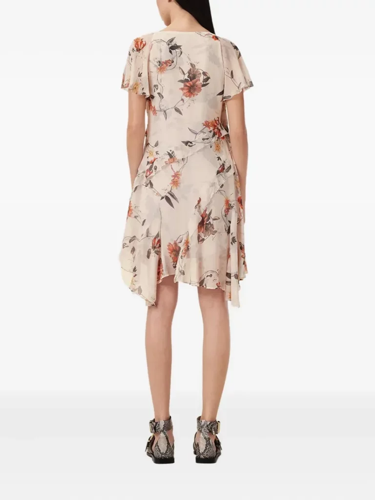 Darma Floral-print Ruffled Dress Full Size Image 4
