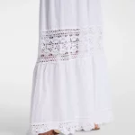 Victoria Crochet Cotton Poplin Dress Thumbnail 6