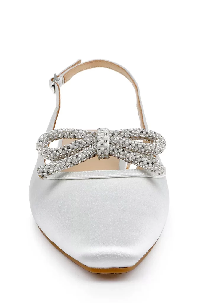 Genesis Bow Satin Slingback Full Size Image 2