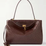 Rodeo Medium Ostrich-effect Leather Shoulder Bag Thumbnail 2