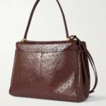 Rodeo Medium Ostrich-effect Leather Shoulder Bag Thumbnail 5