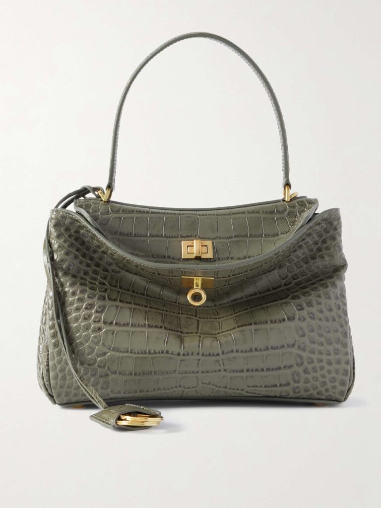Rodeo Small Croc-leather Tote Full Size Image 1