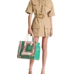 B-Army Medium Tote Bag in Printed Canvas Thumbnail 5