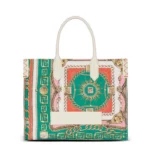 B-Army Medium Tote Bag in Printed Canvas Thumbnail 1