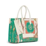 B-Army Medium Tote Bag in Printed Canvas Thumbnail 2