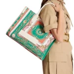 B-Army Medium Tote Bag in Printed Canvas Thumbnail 3