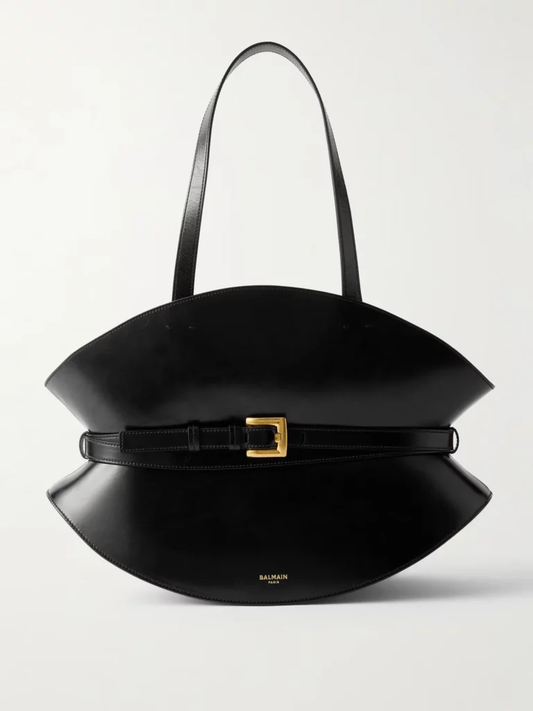 Shuffle Medium Buckled Leather Shoulder Bag Full Size Image 1