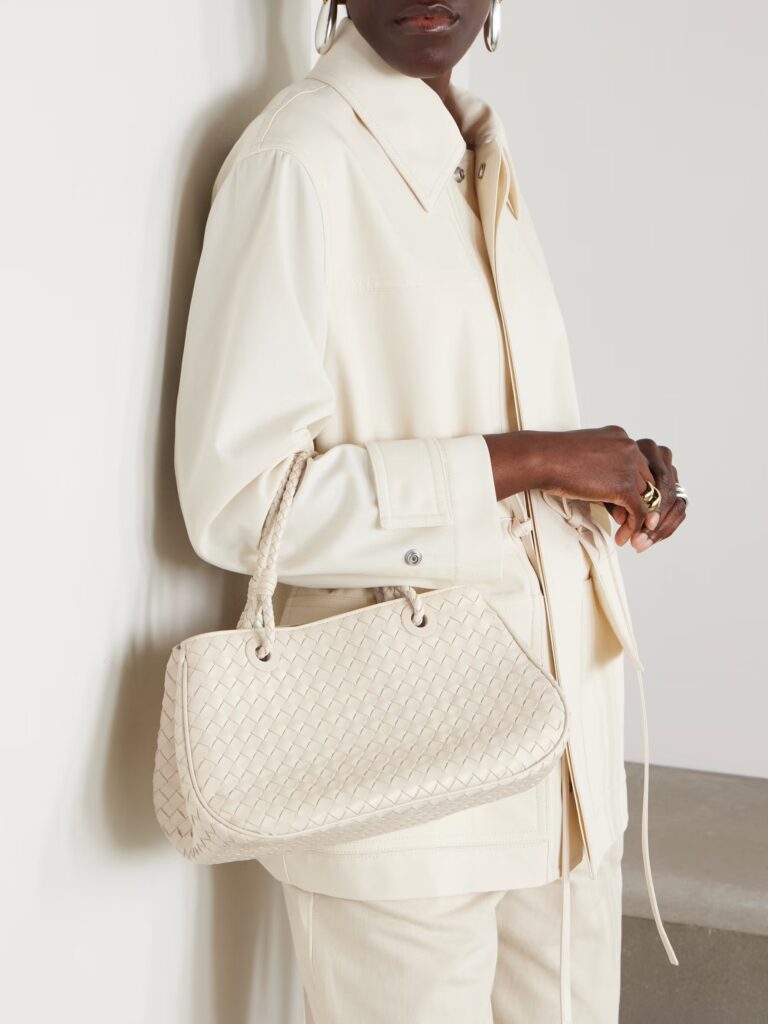Intrecciato Leather Tote Full Size Image 2