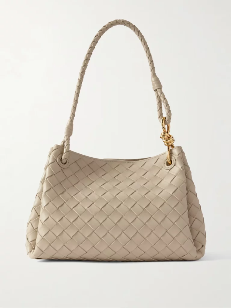 Parachute Medium Intrecciato Leather Shoulder Bag Full Size Image 1