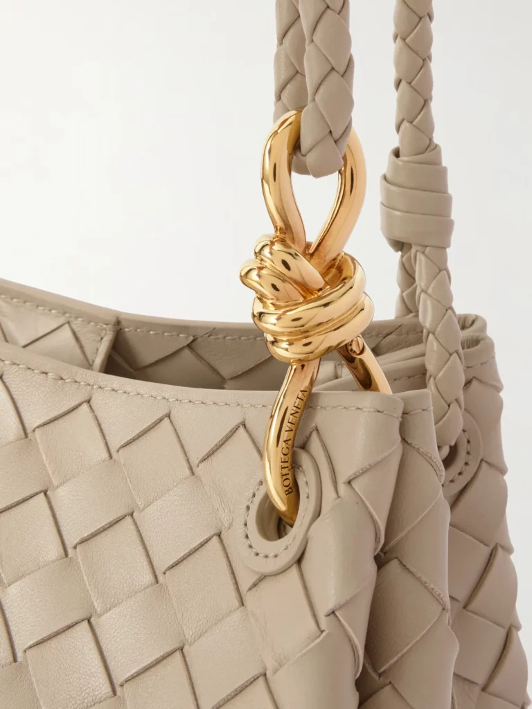 Parachute Medium Intrecciato Leather Shoulder Bag Full Size Image 5