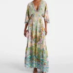 Just Coasting Embellished Silk Maxi Dress Thumbnail 1