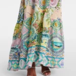 Just Coasting Embellished Silk Maxi Dress Thumbnail 5