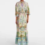 Just Coasting Embellished Silk Maxi Dress Thumbnail 3
