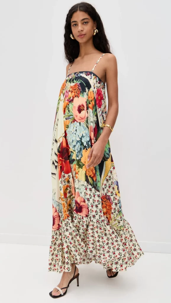 Silk Maxi Dress Full Size Image 3