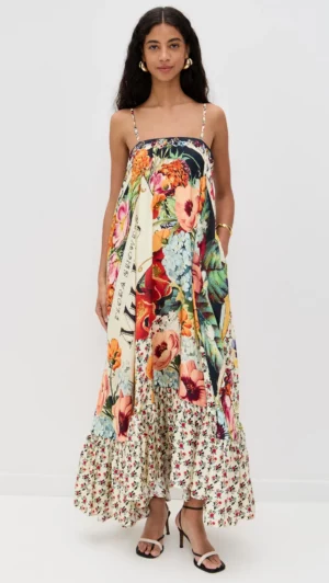 CAMILLA Silk Maxi Dress