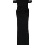 La Petite Robe V-neck Ruched Maxi Dress Thumbnail 3