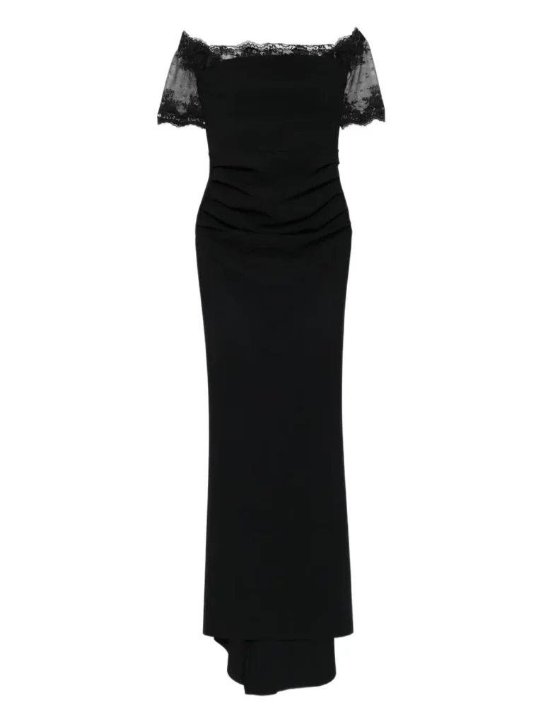 La Petite Robe V-neck Ruched Maxi Dress Full Size Image 3
