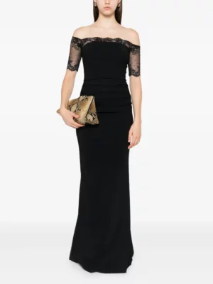 CHIARA BONI La Petite Robe V-neck Ruched Maxi Dress