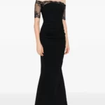 La Petite Robe V-neck Ruched Maxi Dress Thumbnail 2