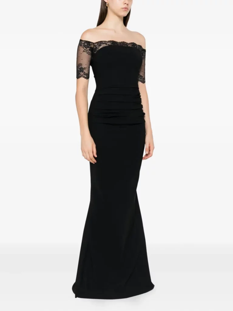 La Petite Robe V-neck Ruched Maxi Dress Full Size Image 2