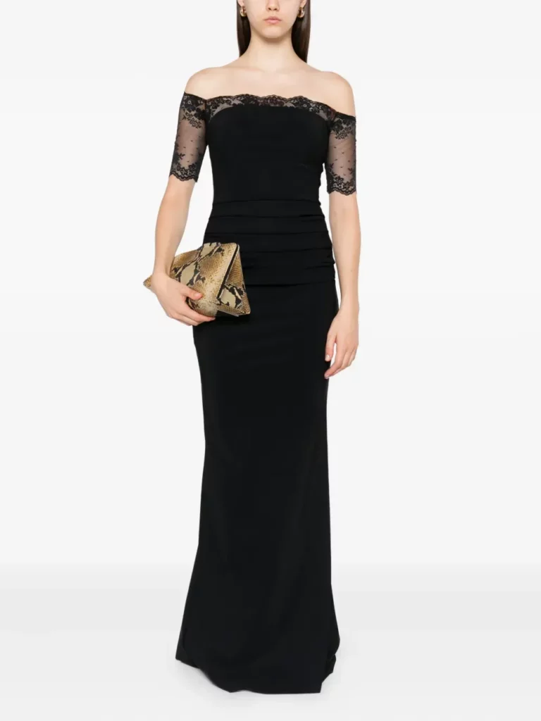 La Petite Robe V-neck Ruched Maxi Dress Full Size Image 1