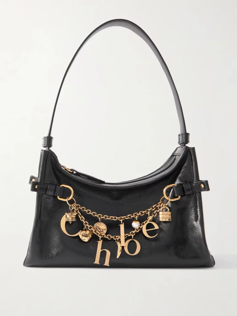 Embellished Leather Shoulder Bag Full Size Image 1