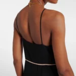 Lace-trimmed Silk Chffon Midi Dress Thumbnail 5