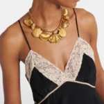 Lace-trimmed Silk Chffon Midi Dress Thumbnail 4