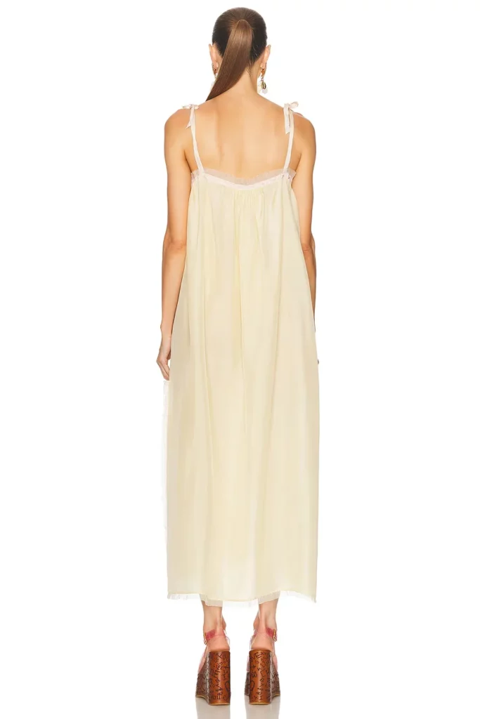 Ruffled Lace Midi Dress Full Size Image 3