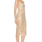 Balconette Corset Top Detail Midi Dress Thumbnail 3