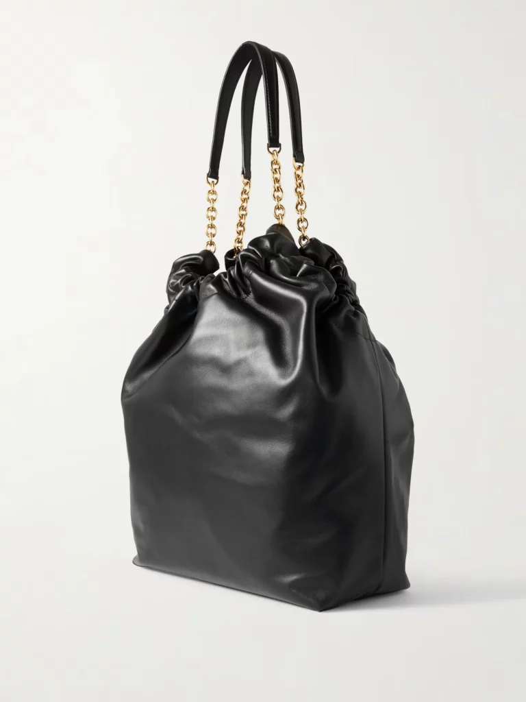 The Miami Gathered Leather Tote Full Size Image 3