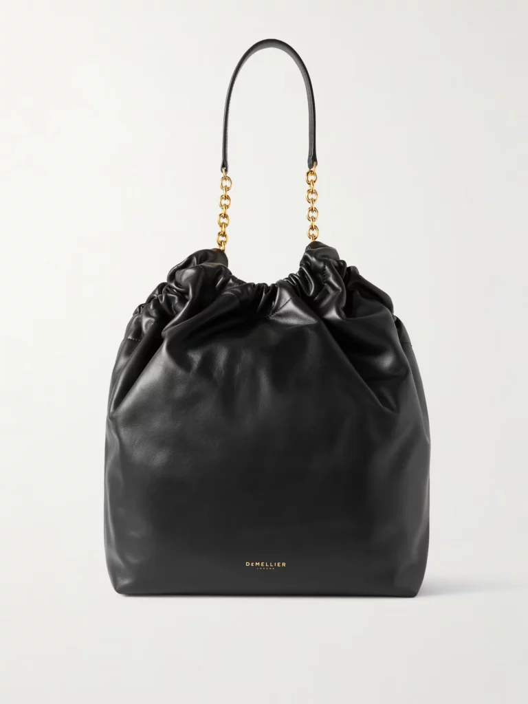 The Miami Gathered Leather Tote Full Size Image 1