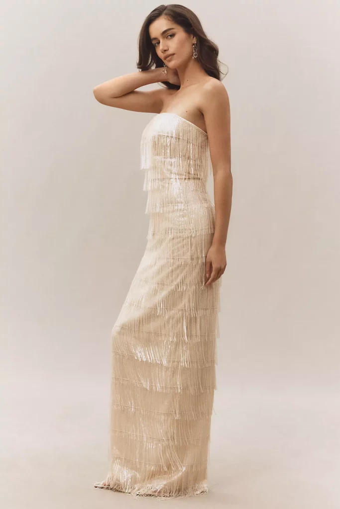 Tanya Strapless Beaded Maxi Dress Full Size Image 2