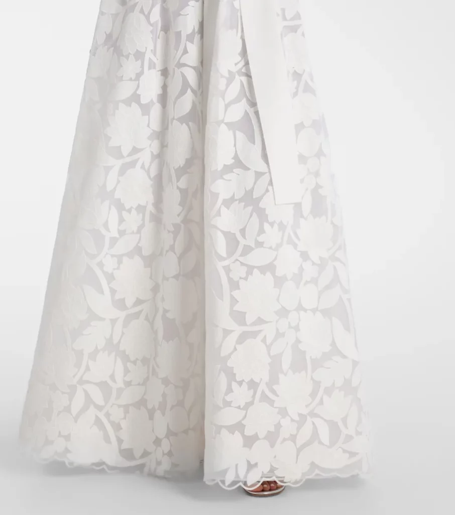 Embroidered Floral Gown Full Size Image 6