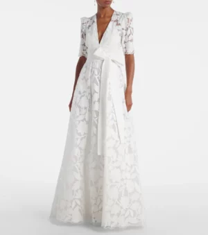ELIE SAAB Embroidered Floral Gown