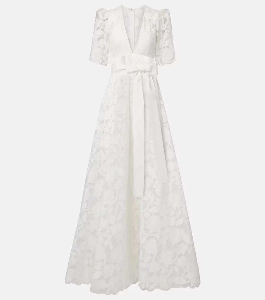 Embroidered Floral Gown Full Size Image 3