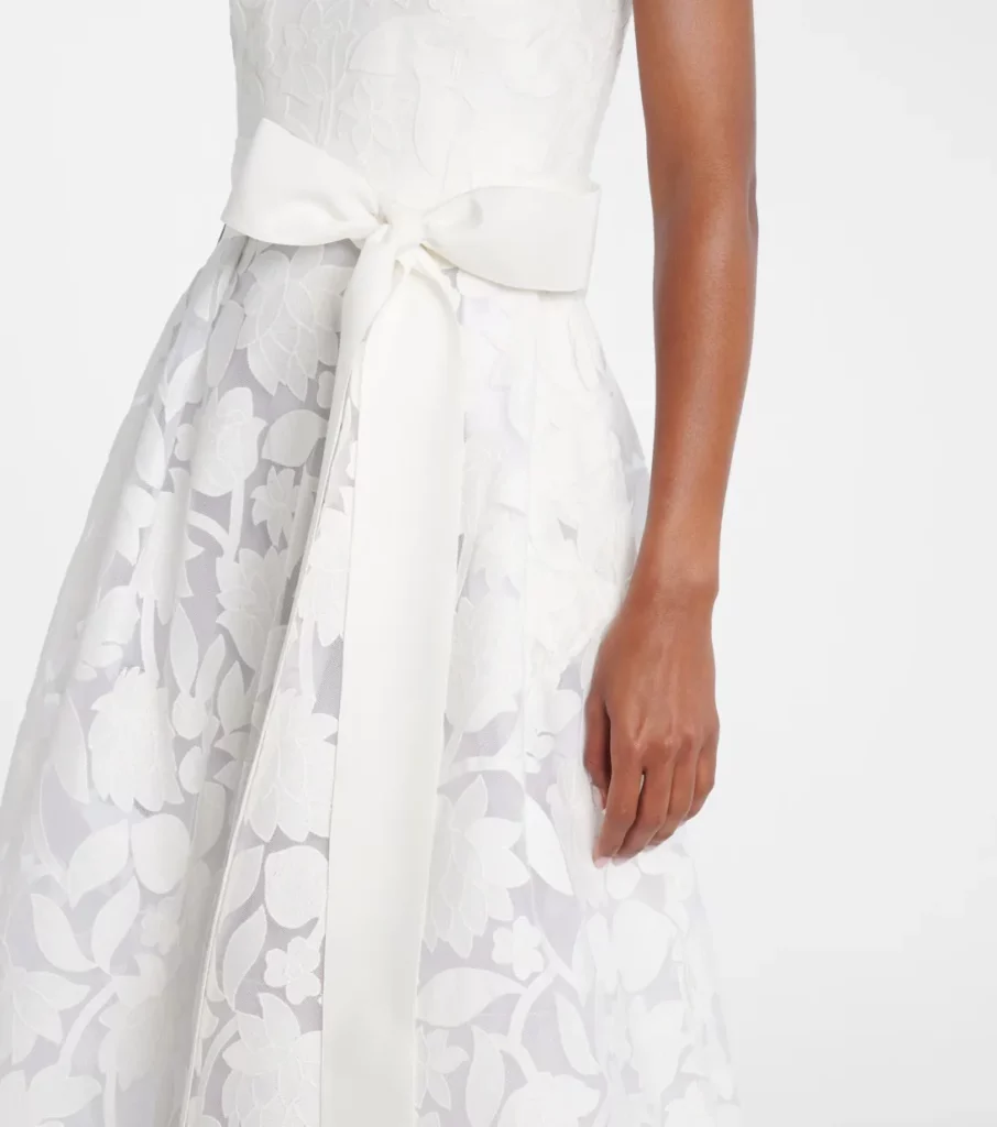 Embroidered Tulle Gown Full Size Image 3